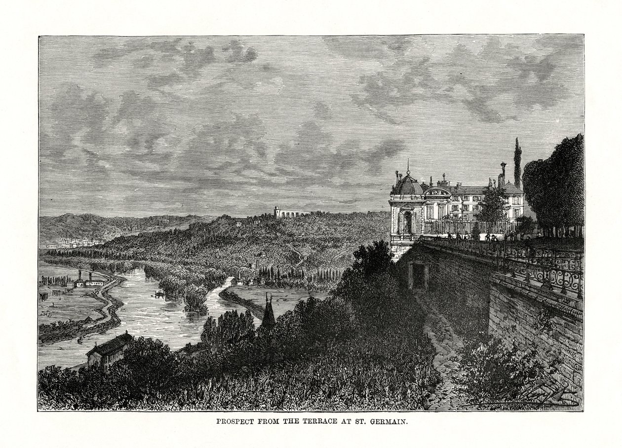 Vue depuis la terrasse de Saint-Germain, France, 1879 - Unbekannt