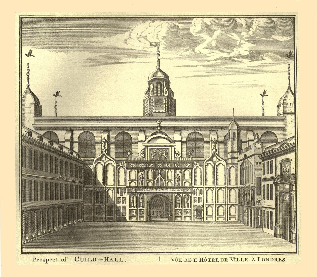 Perspective du Guildhall de Londres, 1886 - Unbekannt