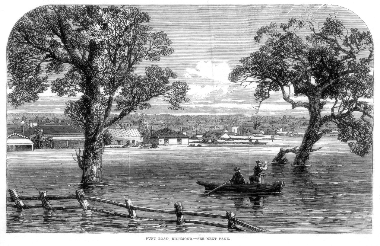 Punt Road, Richmond - Inondations à Melbourne, Australie - Unbekannt