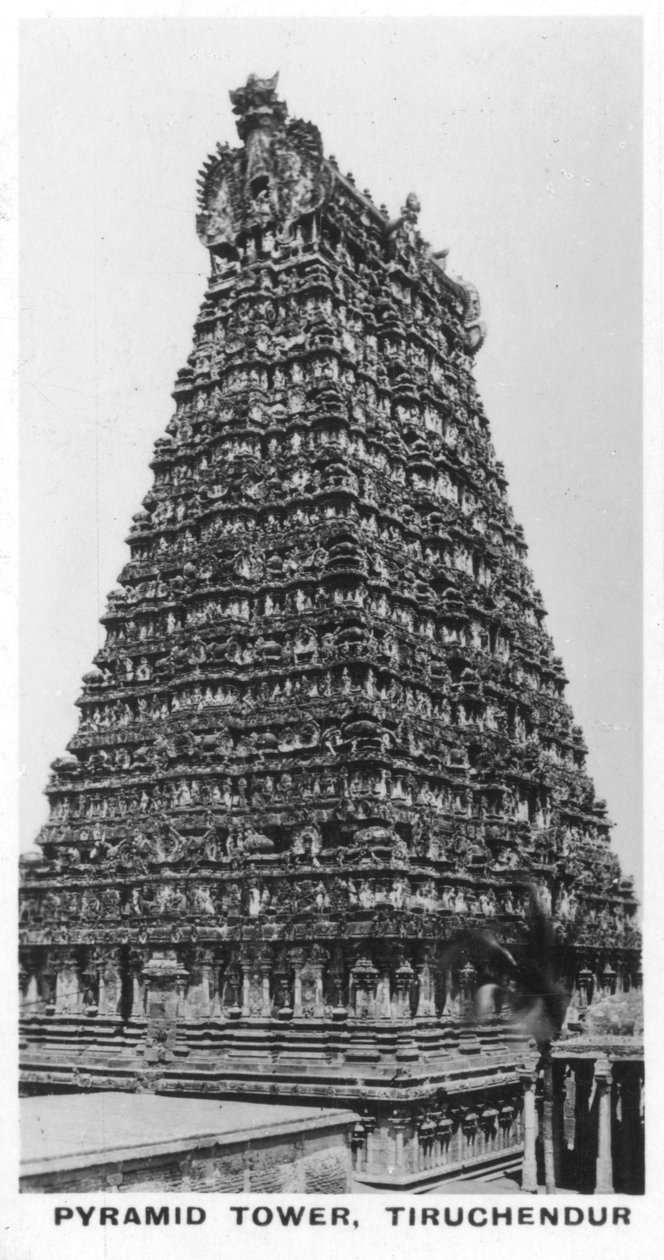 Tour de la pyramide, Tiruchendur, Tamil Nadu, Inde, c1925 - Unbekannt