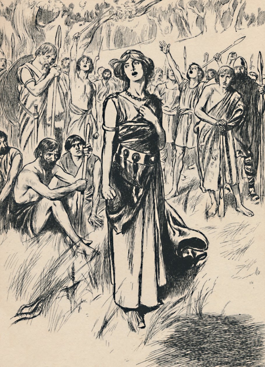 Reine Boadicée et ses soldats, vers 1907 - Unbekannt