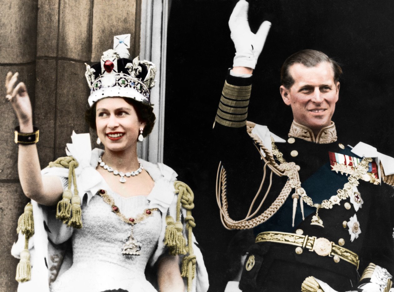 La reine Elizabeth II et le duc d
