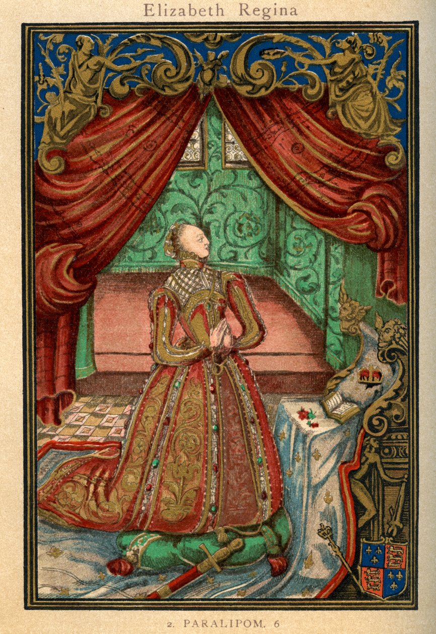 La reine Élisabeth I en prière, 1569, 1893 - Unbekannt