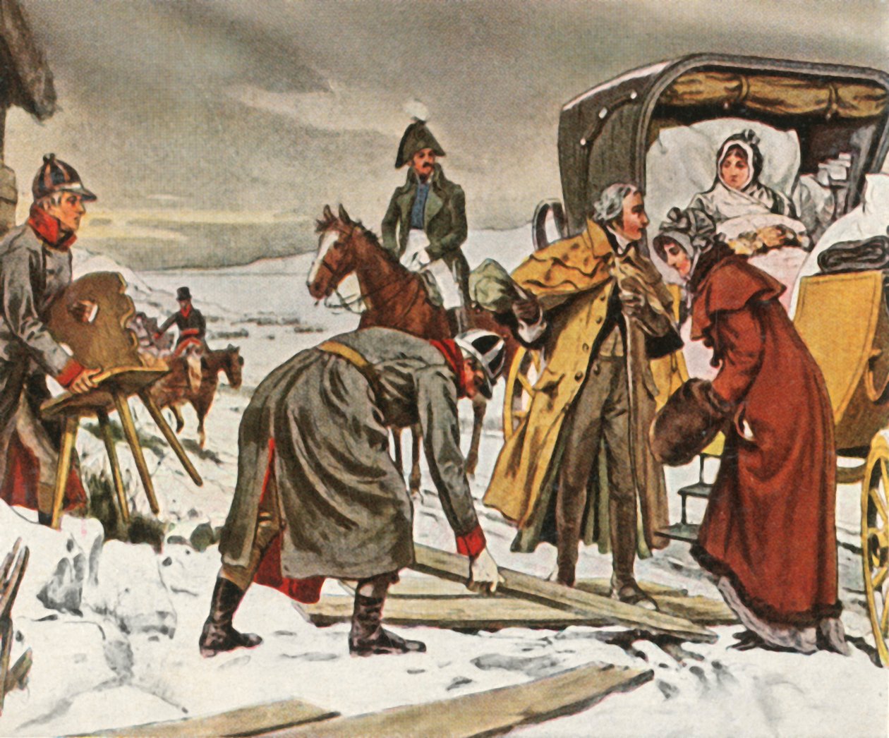 La reine Louise en fuite vers Memel, 5 janvier 1807, 1936 - Unbekannt