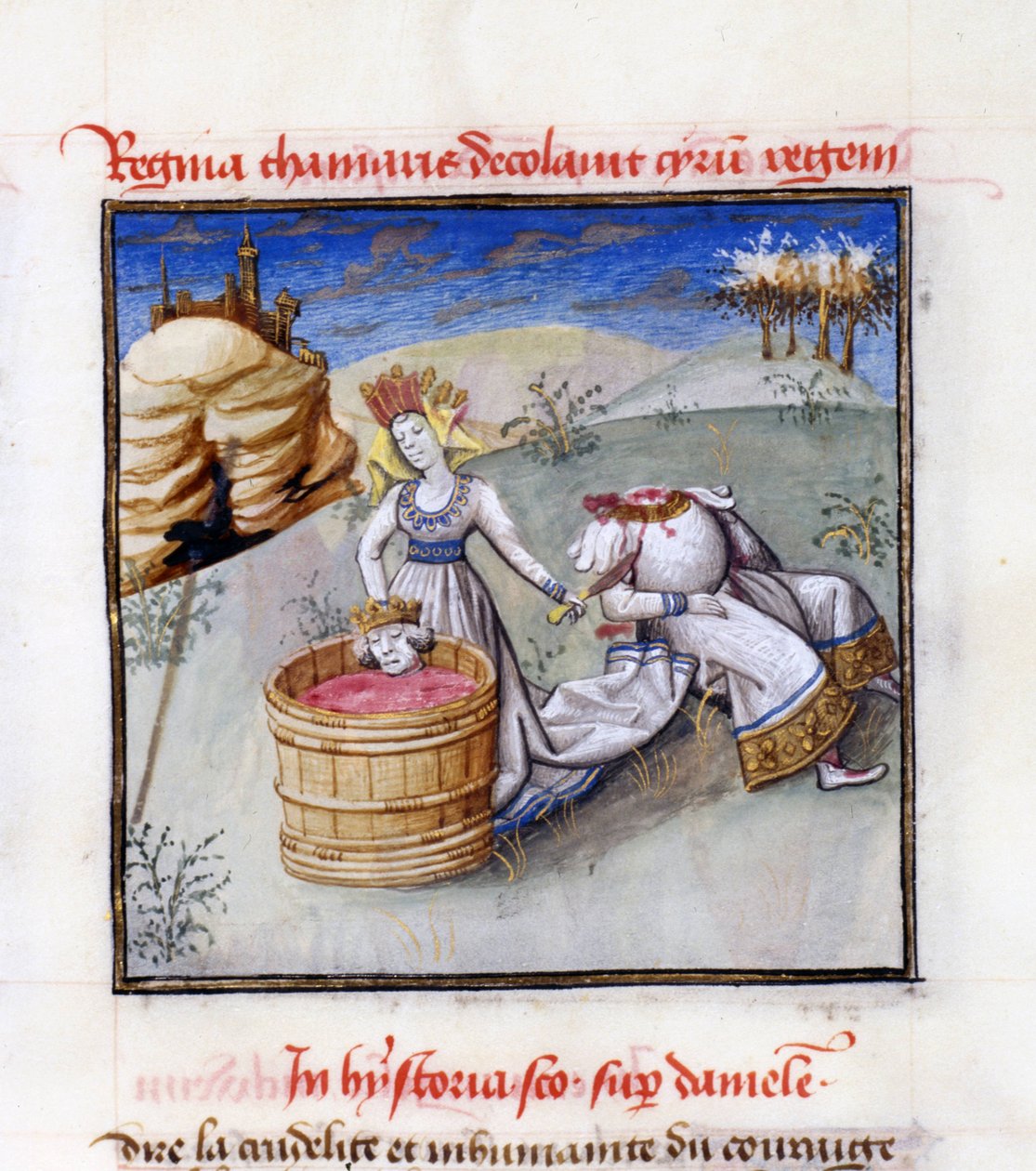Reine Tomyris. De : Speculum Humanae Salvationis Miroir du Salut Humain par Ludolph de Saxe - Unbekannt