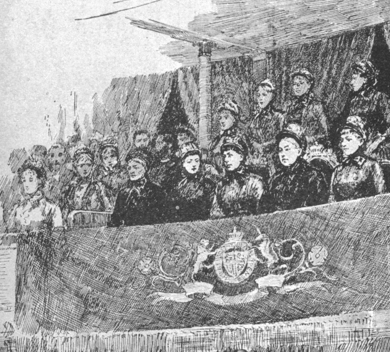 La reine Victoria à la représentation de... Mors et Vita à l