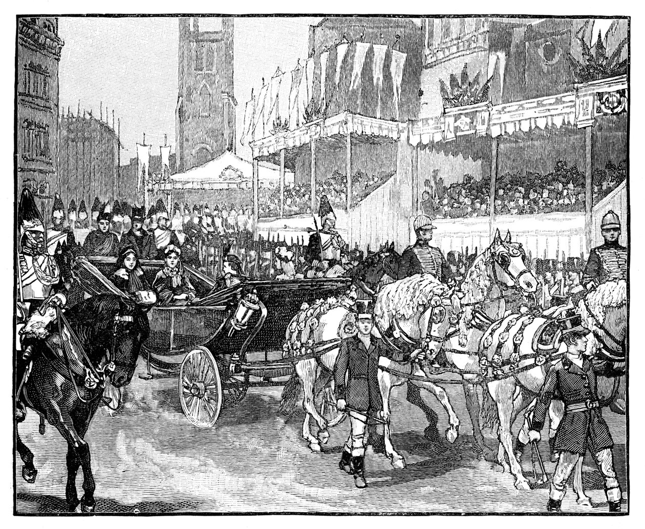 La reine Victoria ouvrant le viaduc de Holborn, Londres, 1869 - Unbekannt