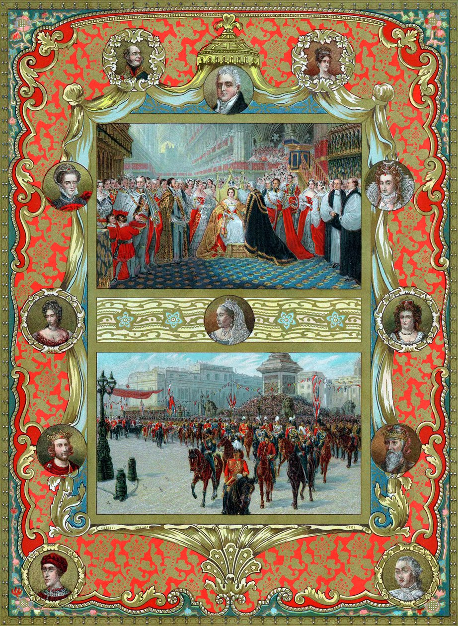 Couronnement de la reine Victoria, 1837 et jubilé d