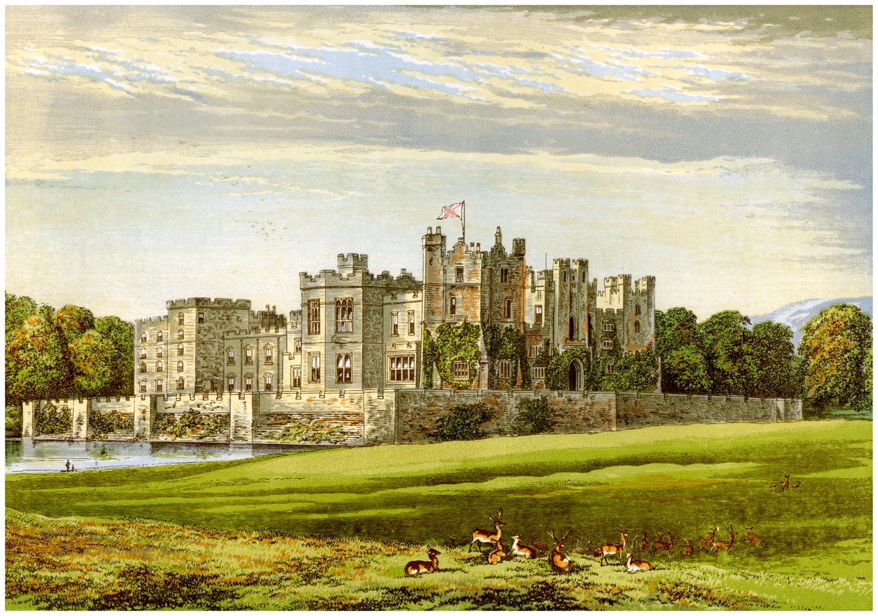 Château de Raby, comté de Durham, résidence du duc de Cleveland, vers 1880 - Unbekannt