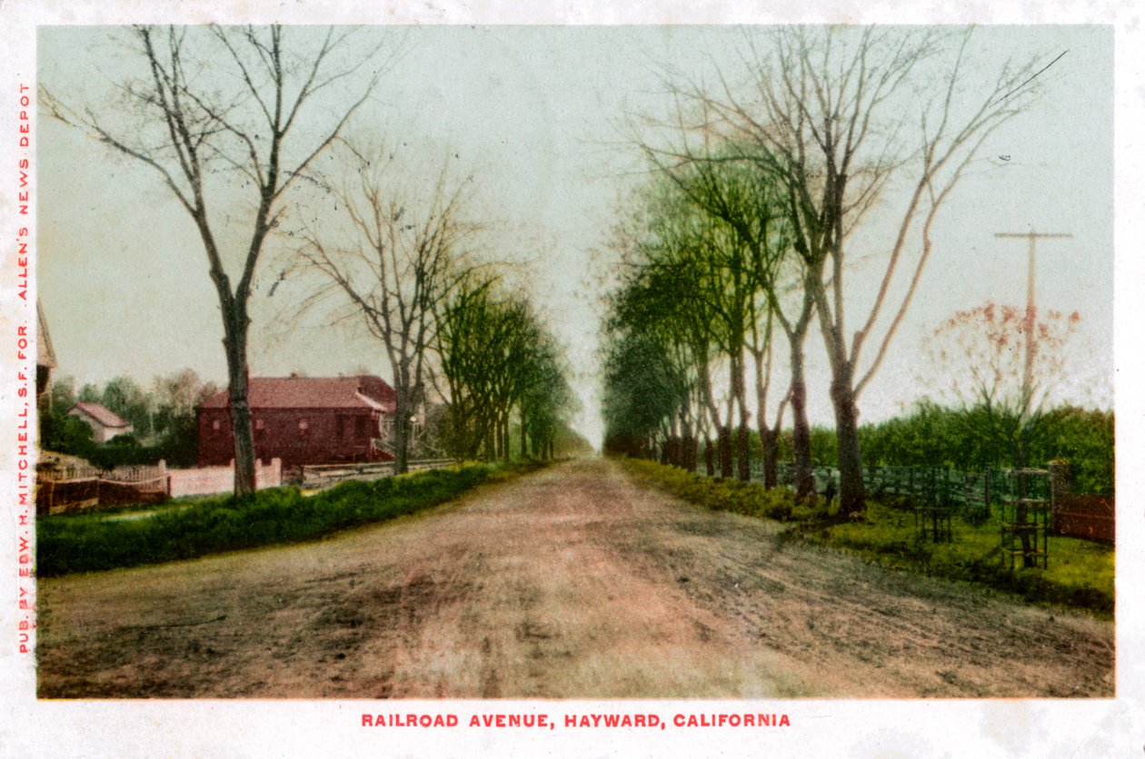 Avenue du chemin de fer, Hayward, Californie, 1905 - Unbekannt