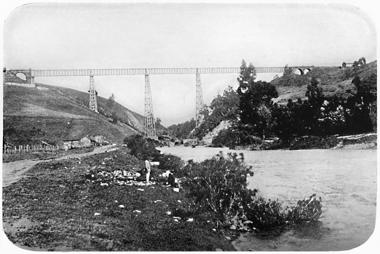 Pont ferroviaire sur la rivière Malleco, Arucania, 1911 - Unbekannt