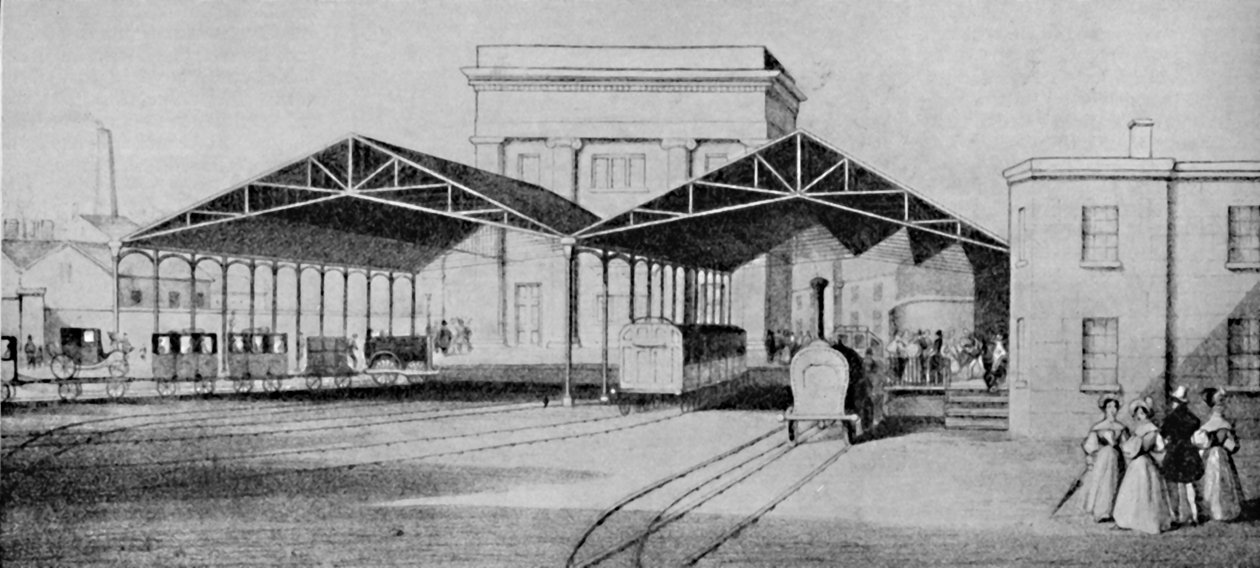 Les gares ferroviaires à leurs débuts étaient des affaires étrangement primitives - Unbekannt