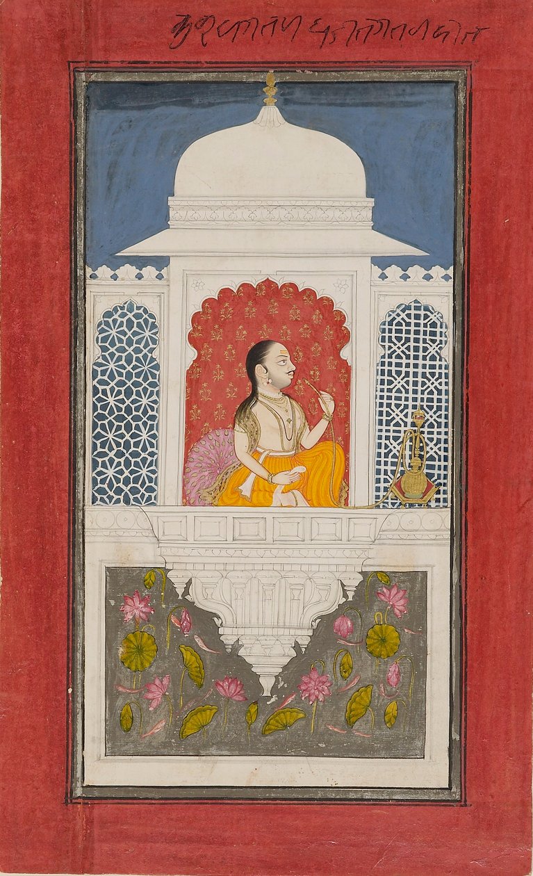 Raja Sagat Singh dans un pavillon, vers 1750 - Unbekannt