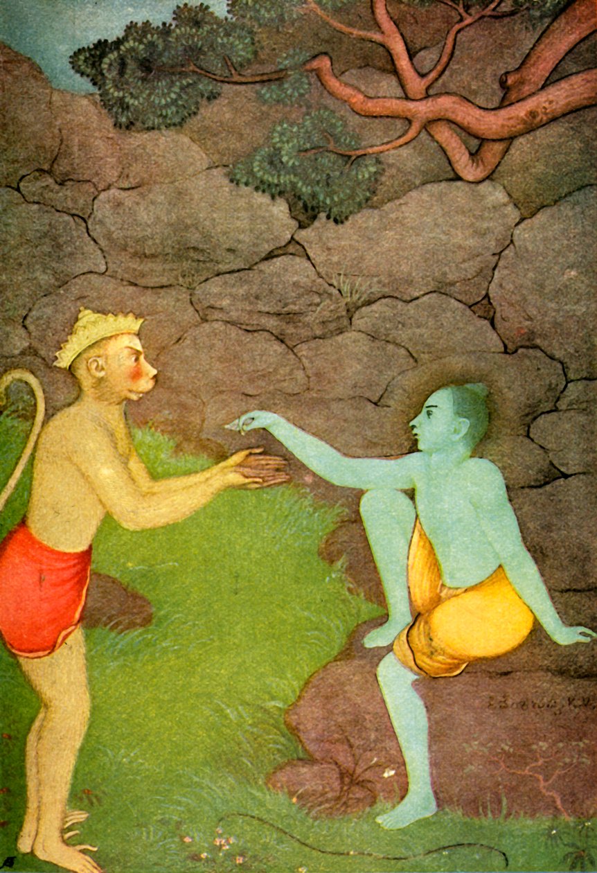 Rama envoyant son anneau à Sita, 1920 - Unbekannt
