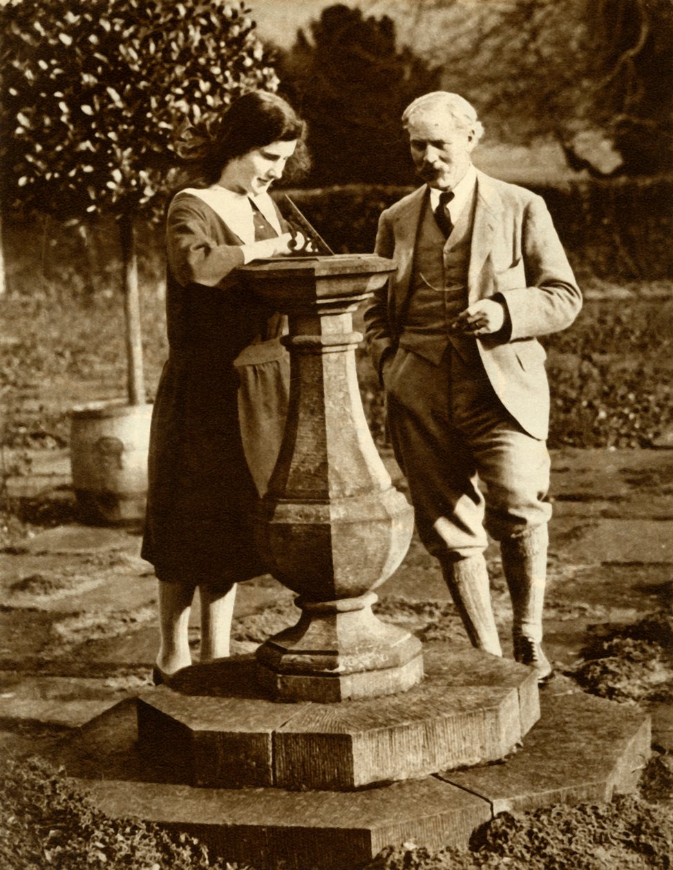 Ramsay MacDonald, premier Premier ministre travailliste, à Chequers avec sa fille, 1924, 1935 - Unbekannt
