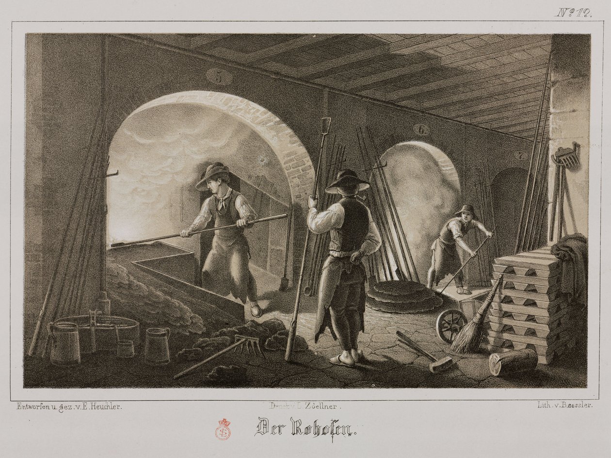 Traitement des matières premières, Métallurgie, Forgeage de métal précieux, Allemagne, vers 1851 - Unbekannt