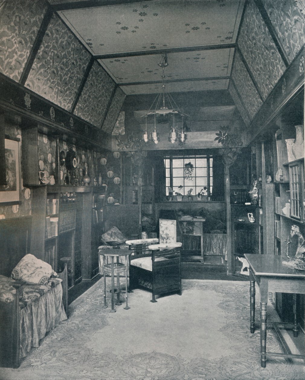 Salle de lecture conçue par H. Novack et exécutée par J. W. Muller, vers 1899 - Unbekannt