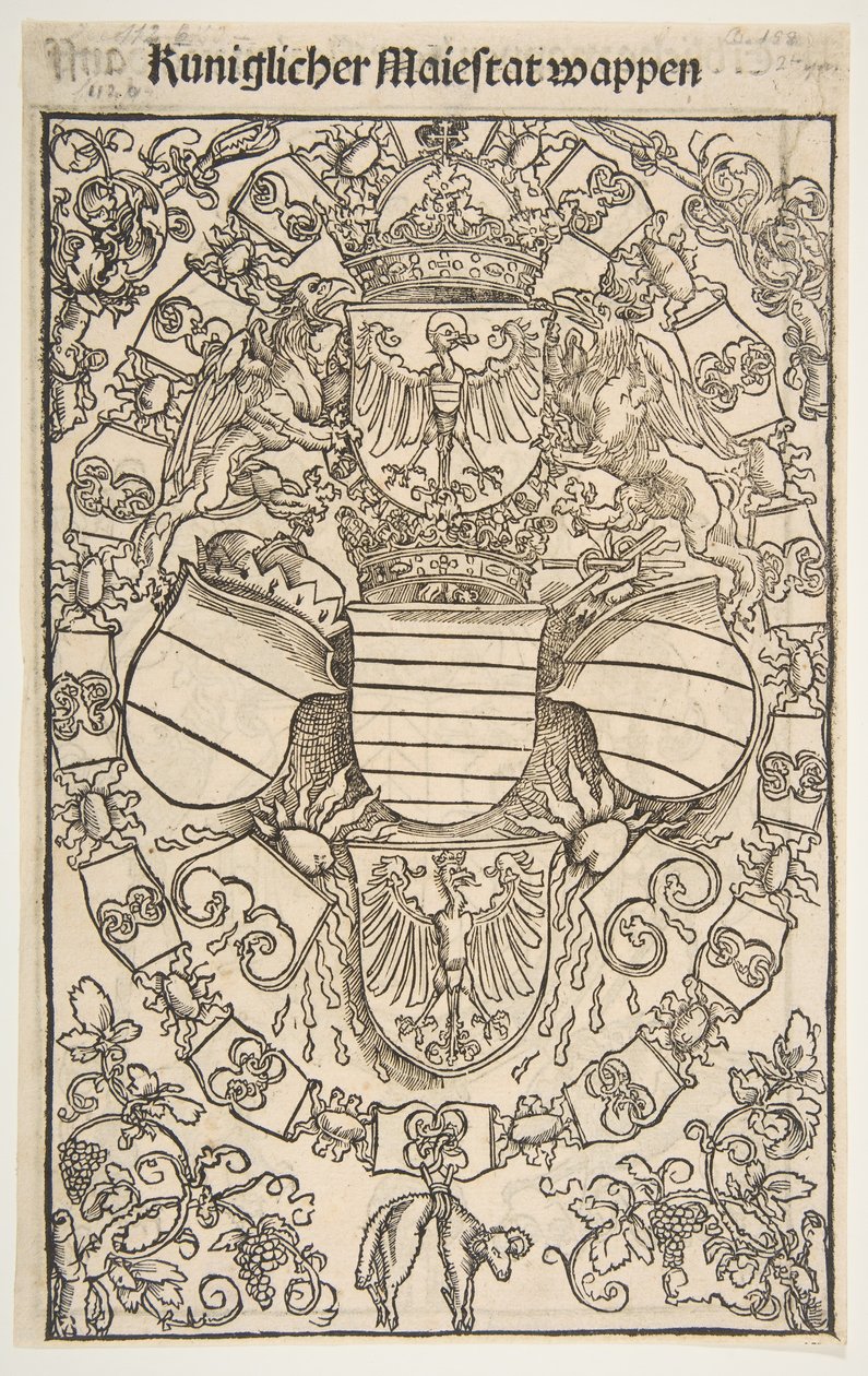 Recto: Armoiries de Maximilien Ier en tant que roi des Romains, verso: Armoiries de Florian - Unbekannt