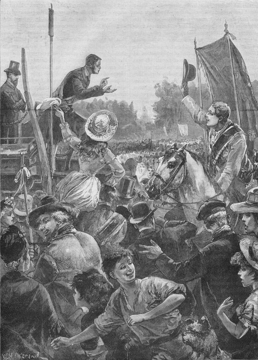 Manifestation pour la réforme à Hyde Park, Londres, 19e siècle 1906 - Unbekannt