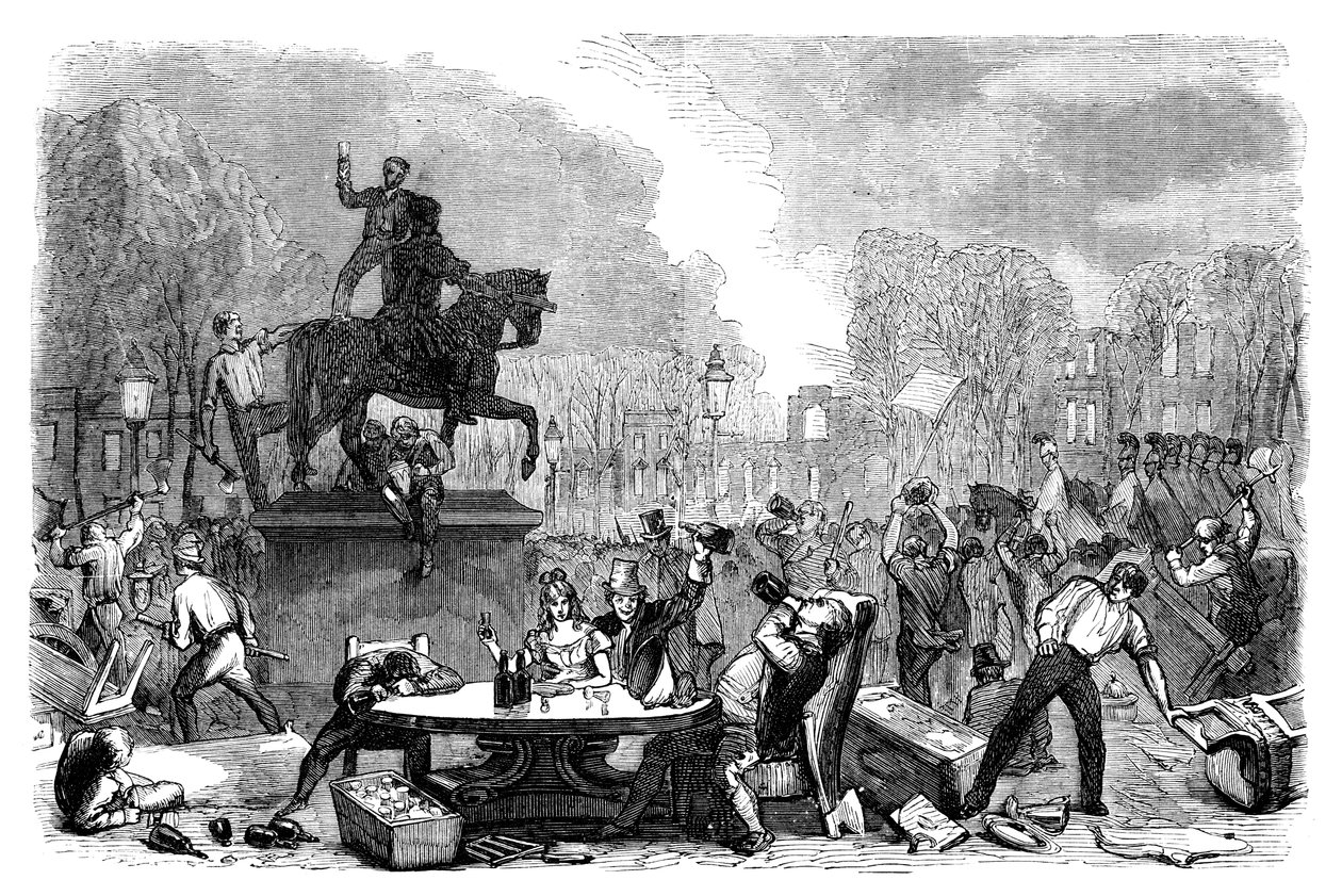 Émeutes de réforme à Queens Square, Bristol, 1831 c1895 - Unbekannt