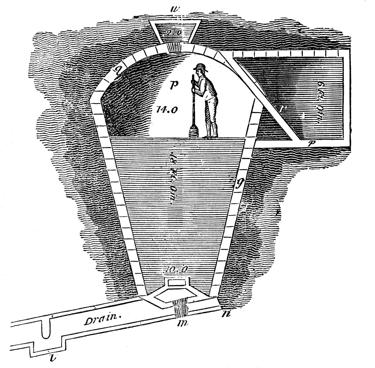 Réfrigération : vue en coupe d