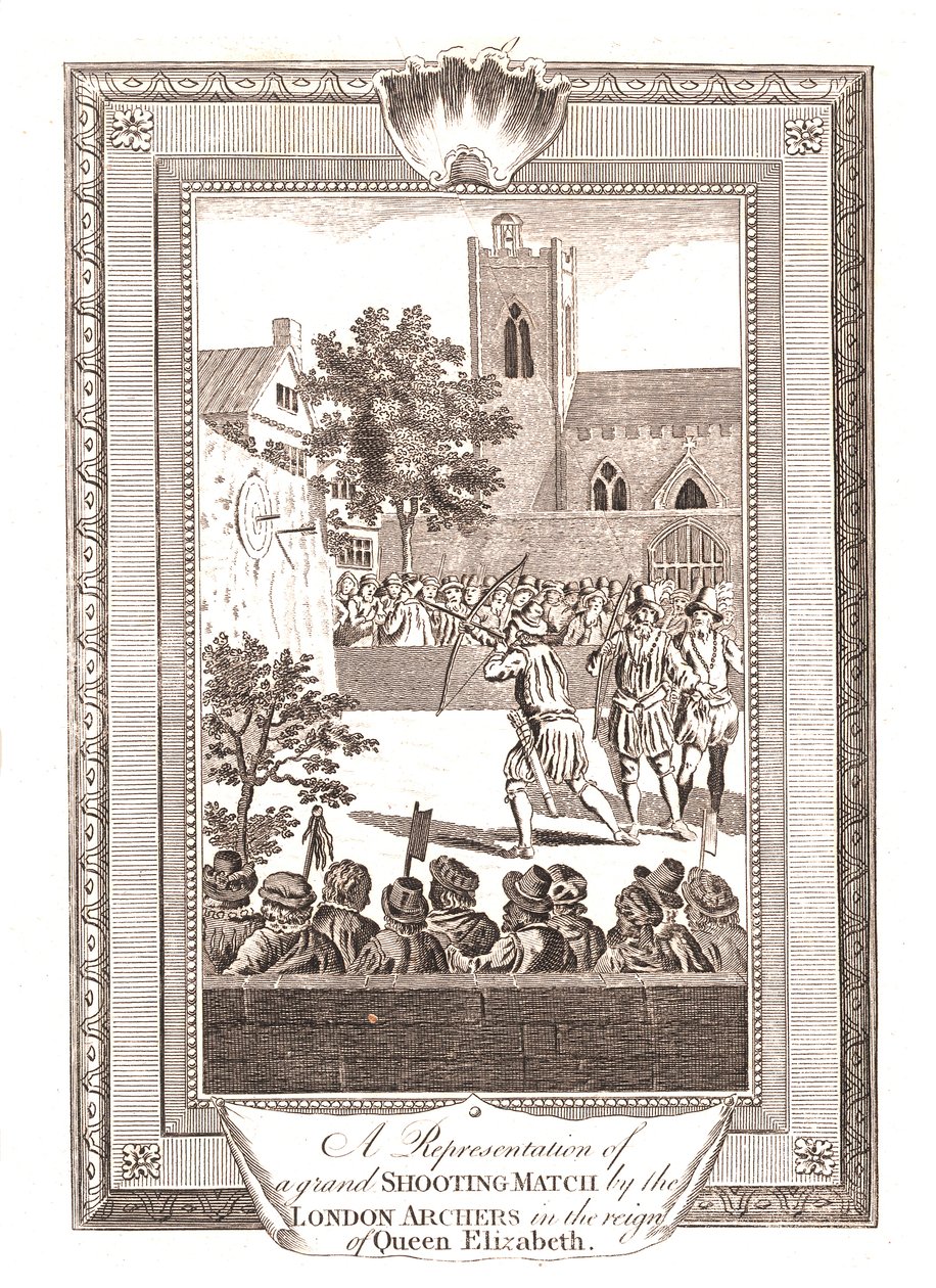 Représentations du concours de tir par les archers de Londres sous le règne de la reine Elizabeth - Unbekannt