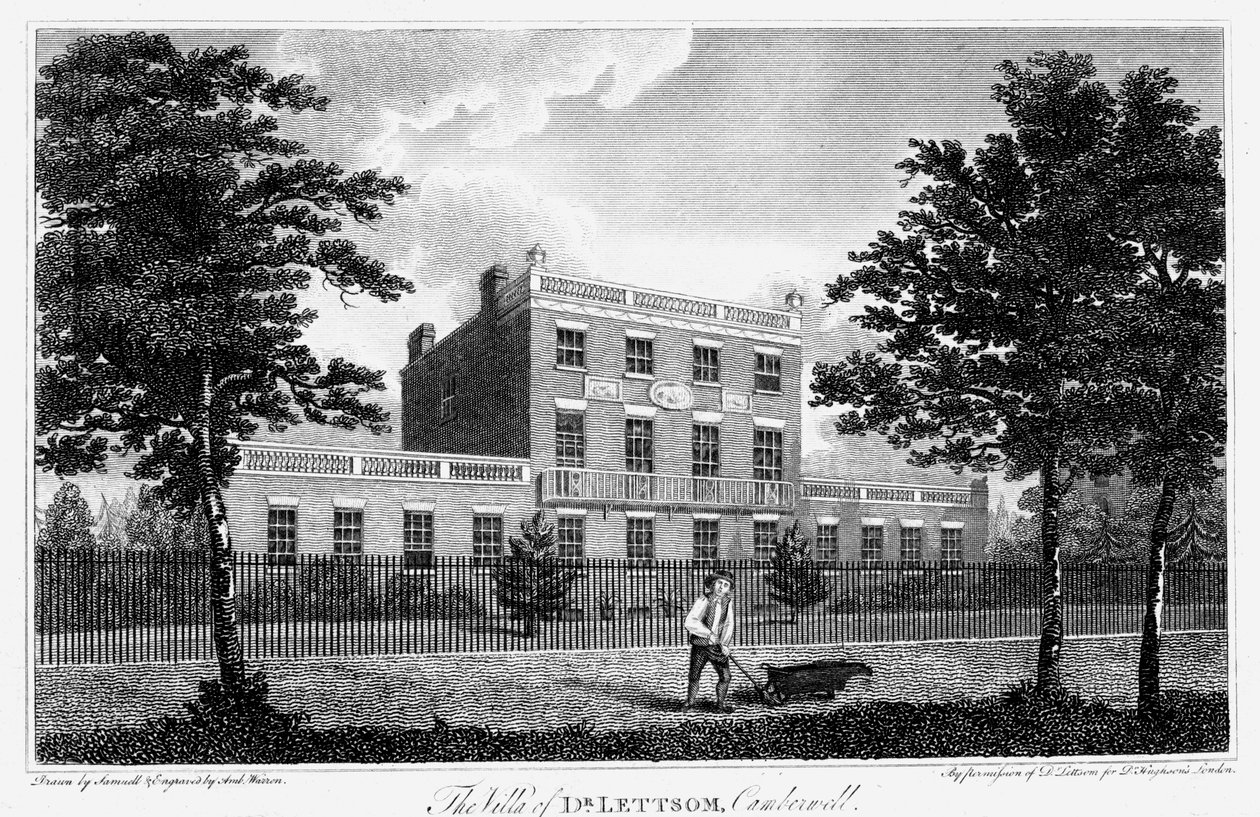 Résidence de John Coakley Lettsom, Camberwell, Londres, 1817 - Unbekannt