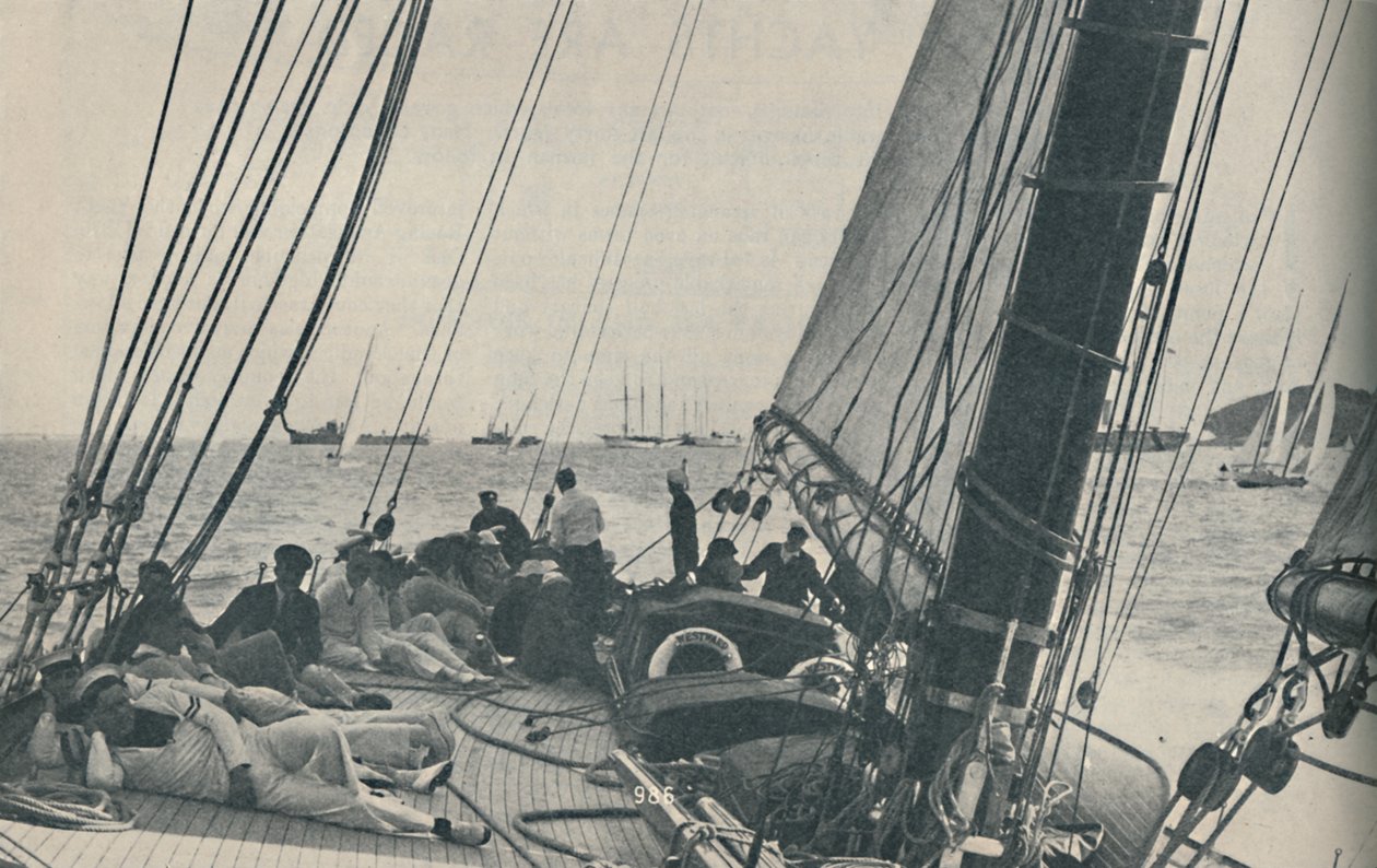 Les plus grands yachts de course britanniques concourent pendant la semaine de Cowes, 1937 - Unbekannt