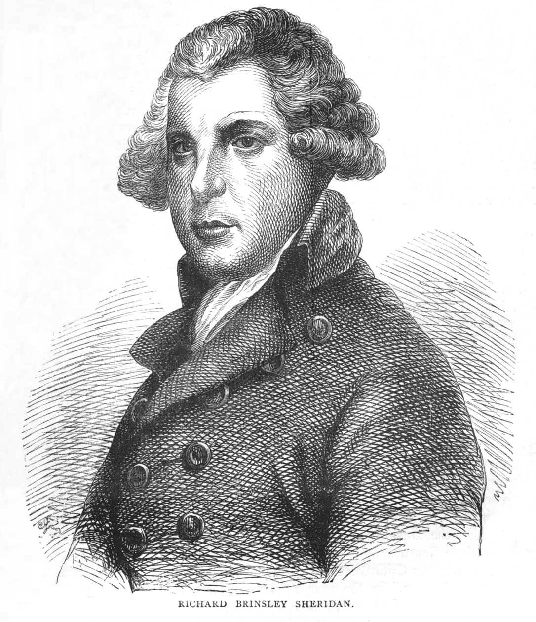 Richard Brinsley Sheridan, dramaturge, poète et politicien irlandais, c1875 1878 - Unbekannt