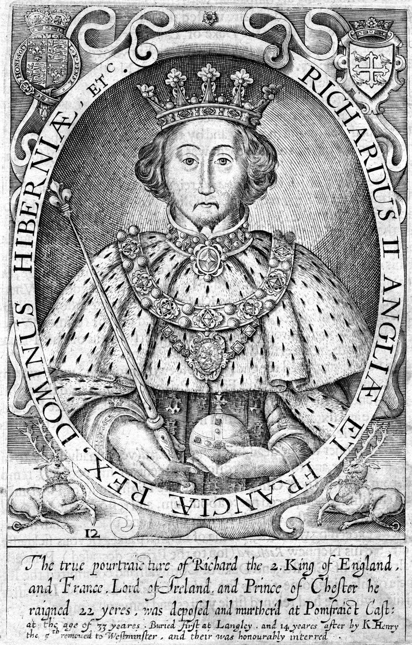 Richard II, roi d'Angleterre | Unbekannt | Estampe d'art