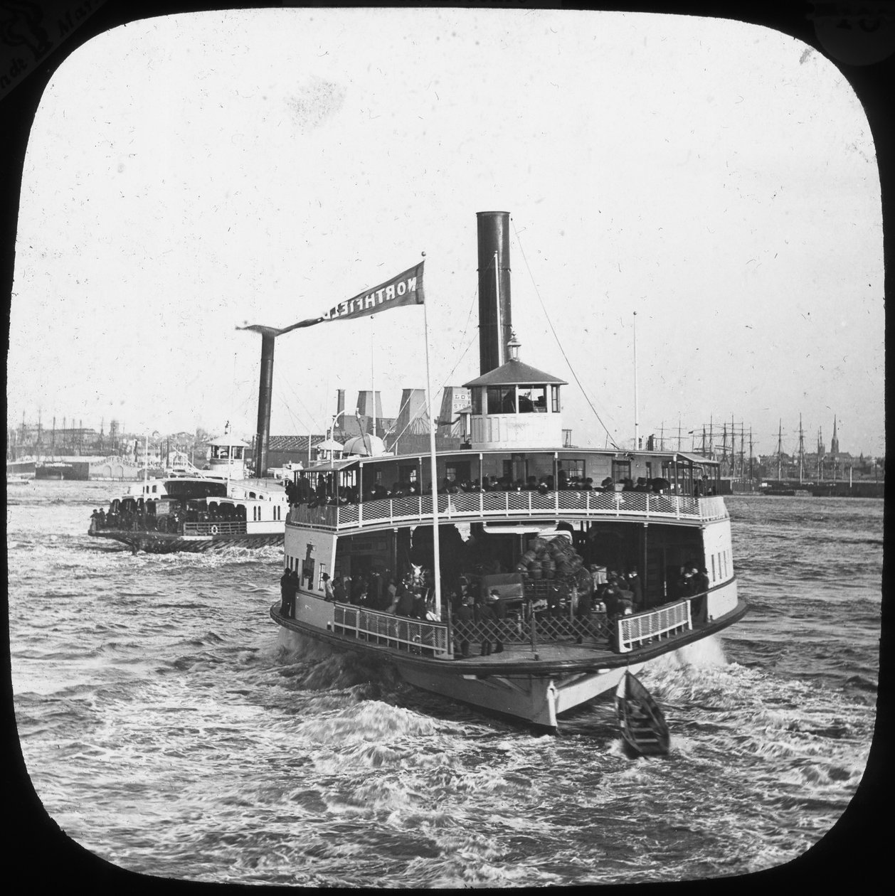 Bateau à vapeur fluvial, USA, fin XIXe ou début XXe siècle - Unbekannt