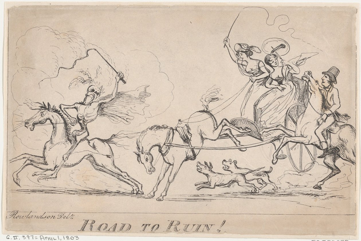 Route vers la ruine!, 1er avril 1803 - Unbekannt