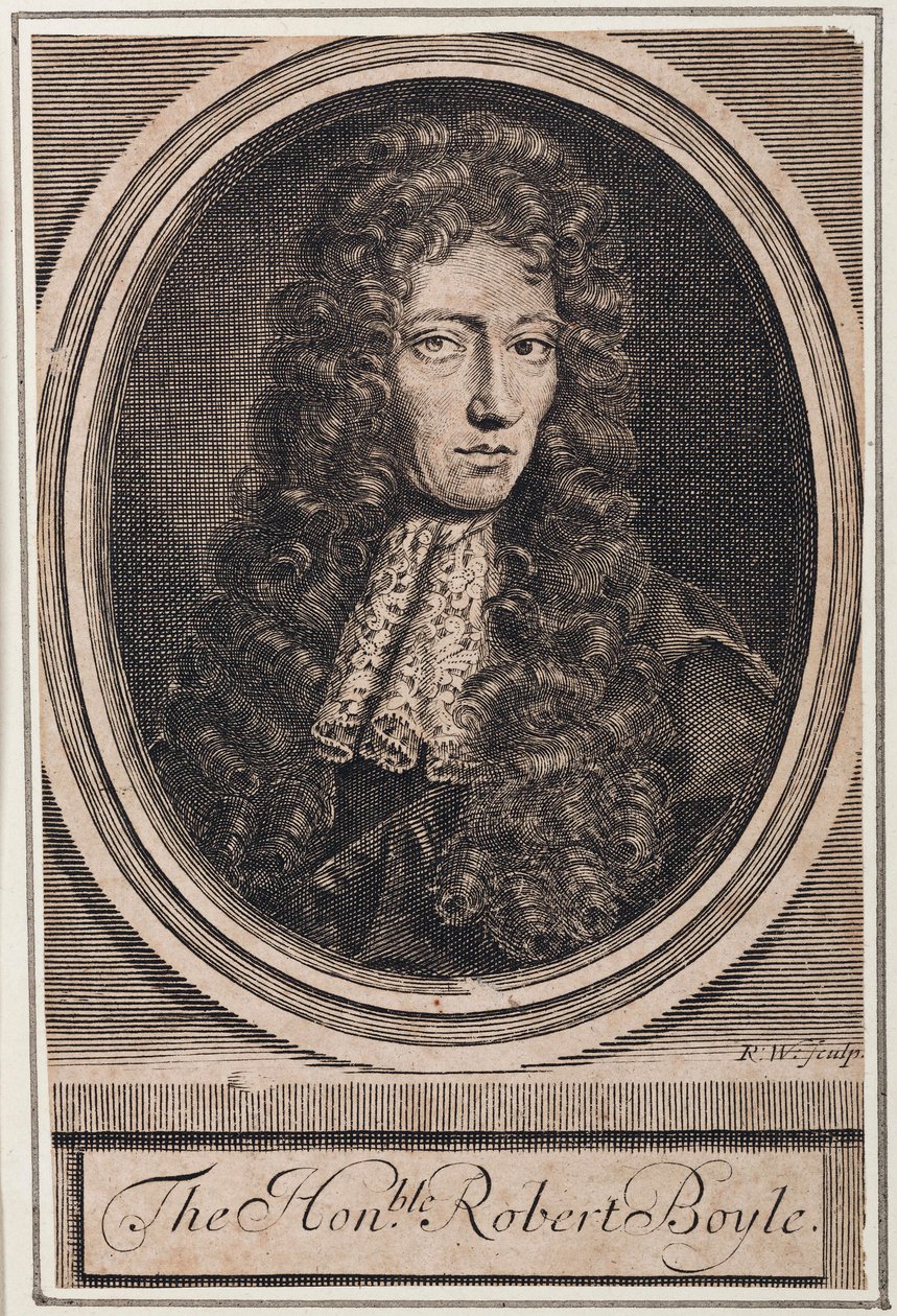 Robert Boyle, physicien et chimiste irlandais, vers 1680 - Unbekannt