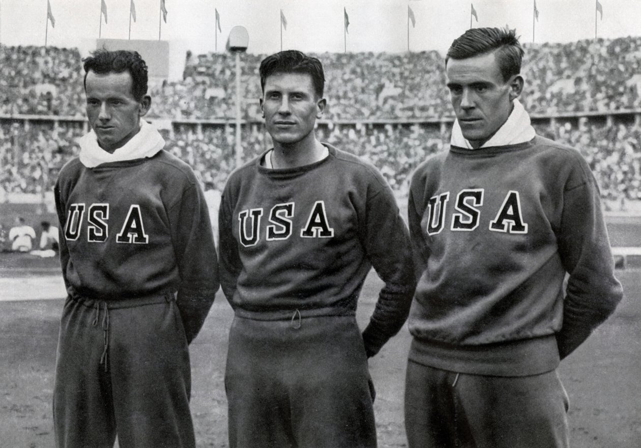 Robert Clark, Glenn Morris, John Parker, décathloniens américains, Jeux olympiques de Berlin - Unbekannt