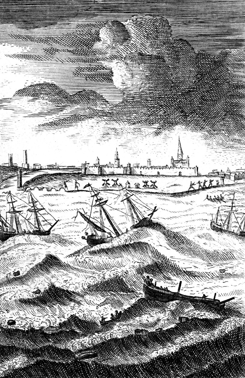 Robinson Crusoé naufragé à Yarmouth, vers 1719 - Unbekannt