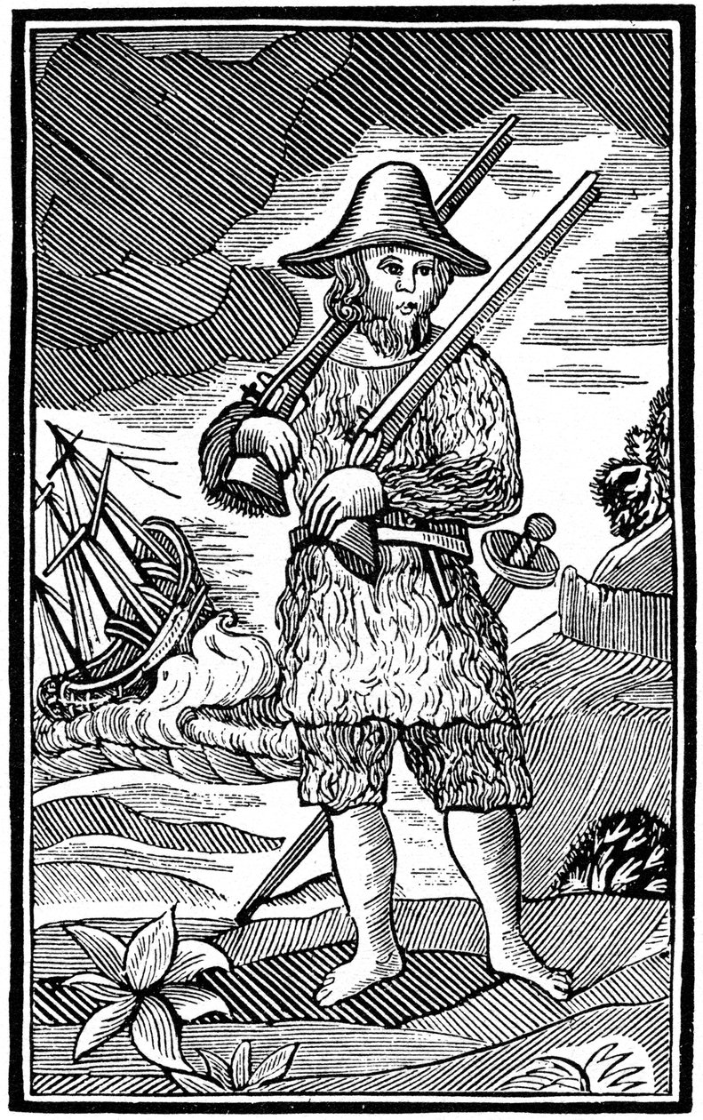 Robinson Crusoé, livre de colportage - Unbekannt