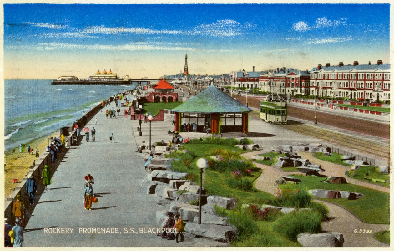 Promenade dans le jardin de rocaille, Blackpool, Lancashire - Unbekannt