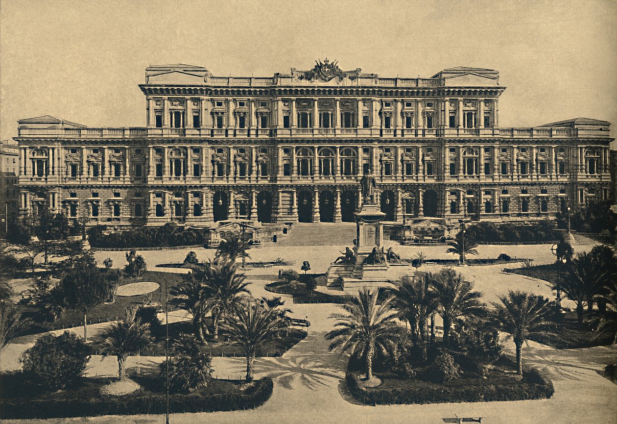 Roma - Prati di Castello. Nouveaux tribunaux par Calderini, et statue de Cavour, 1910 - Unbekannt