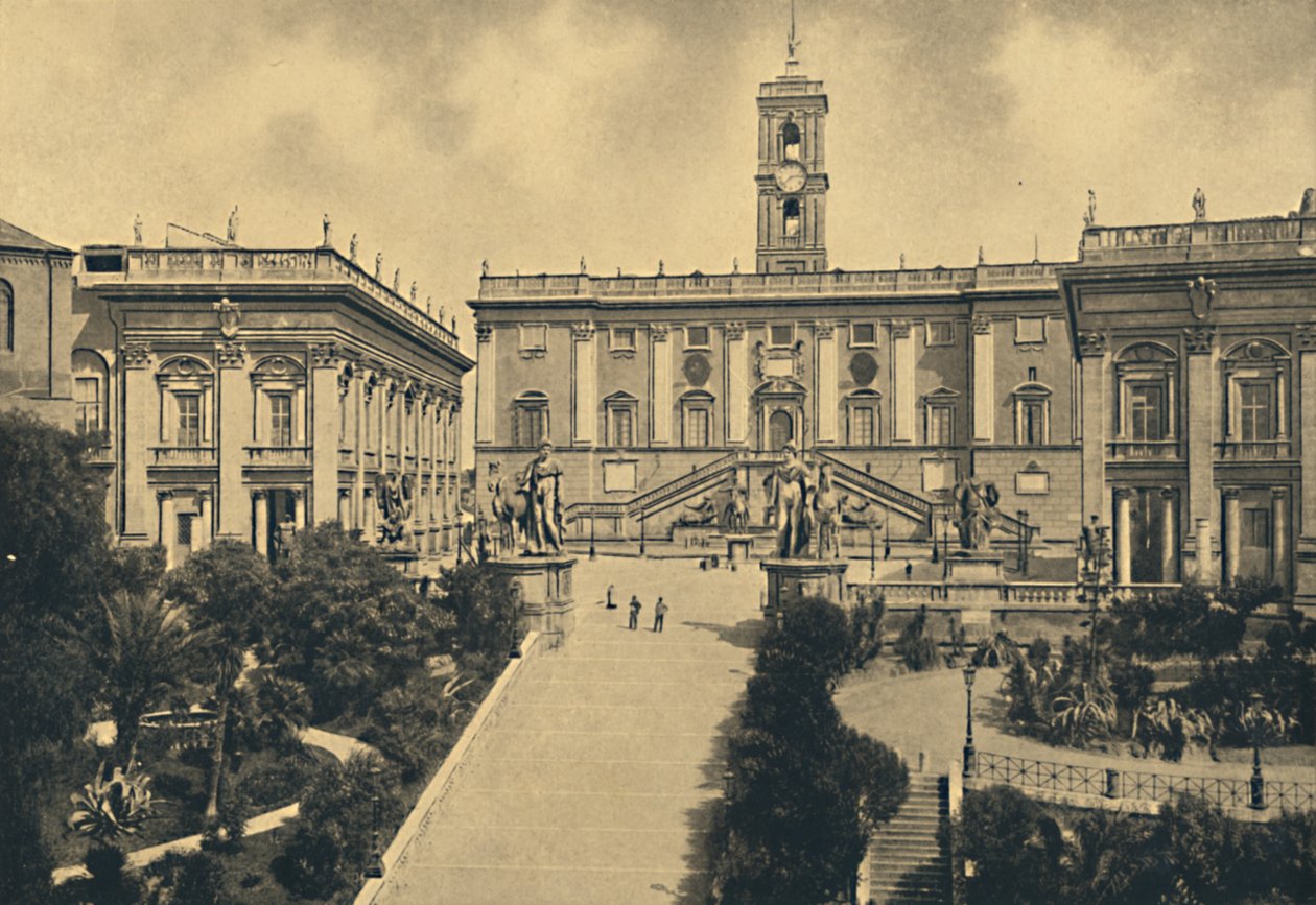 Rome - Le Capitole : au centre Palais des Sénateurs maintenant Hôtel de Ville, 1910 - Unbekannt