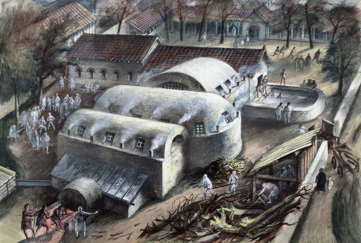 Thermes romains à Cheapside, Londres, fin 1er-2ème siècle - Unbekannt