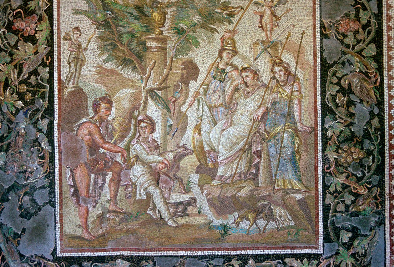 Mosaïque romaine du jugement de Pâris - Unbekannt