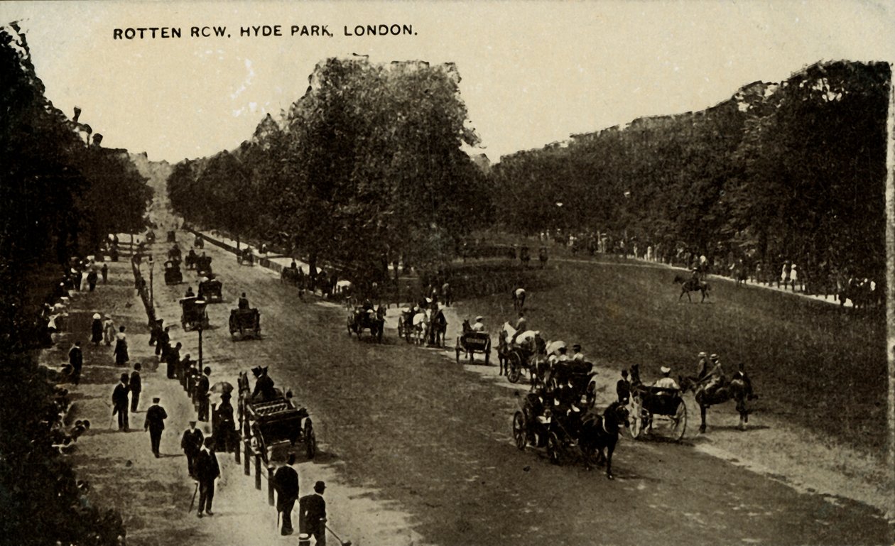 Rotten Row, Hyde Park, Londres, fin 19ème-début 20ème siècle - Unbekannt