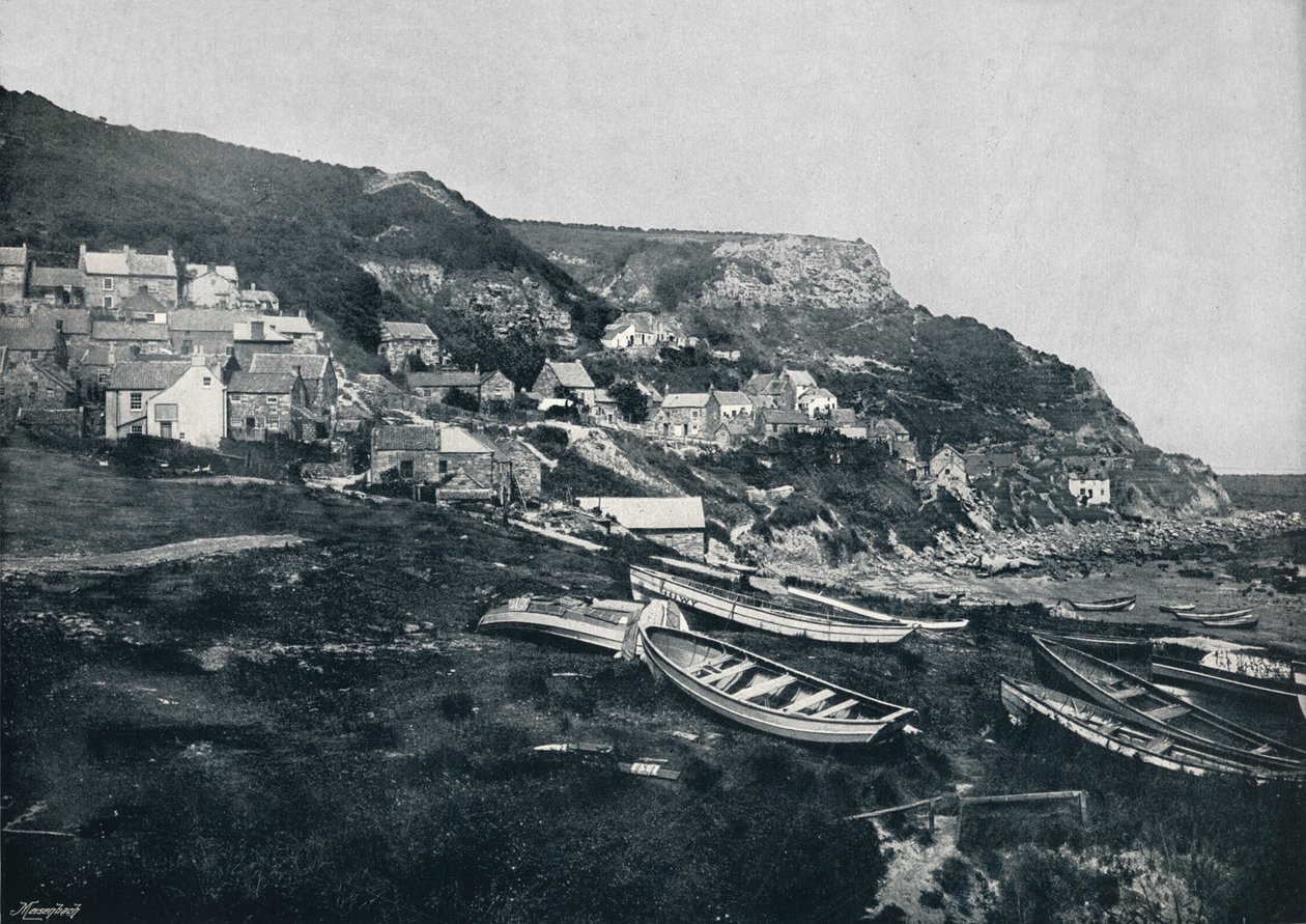 Runswick - Le village sur les falaises, 1895 - Unbekannt