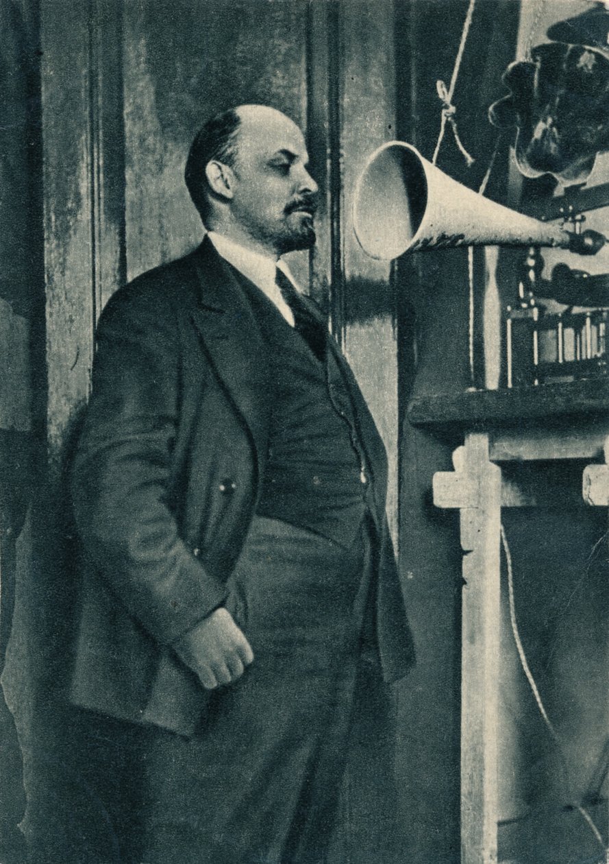 Le leader bolchevique russe Vladimir Lénine lors d