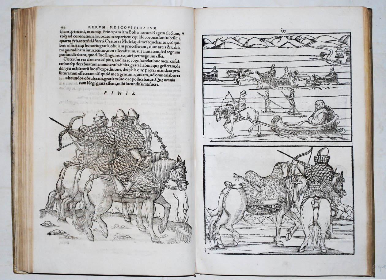 Guerriers russes. Siegmund von Herberstein voyage à travers la Russie. De: Rerum Moscoviticarum commentarii, 1571 - Unbekannt