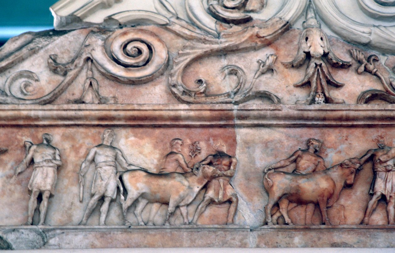 Scène de sacrifice sur l