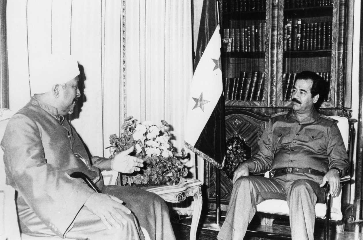 Saddam Hussein lors d
