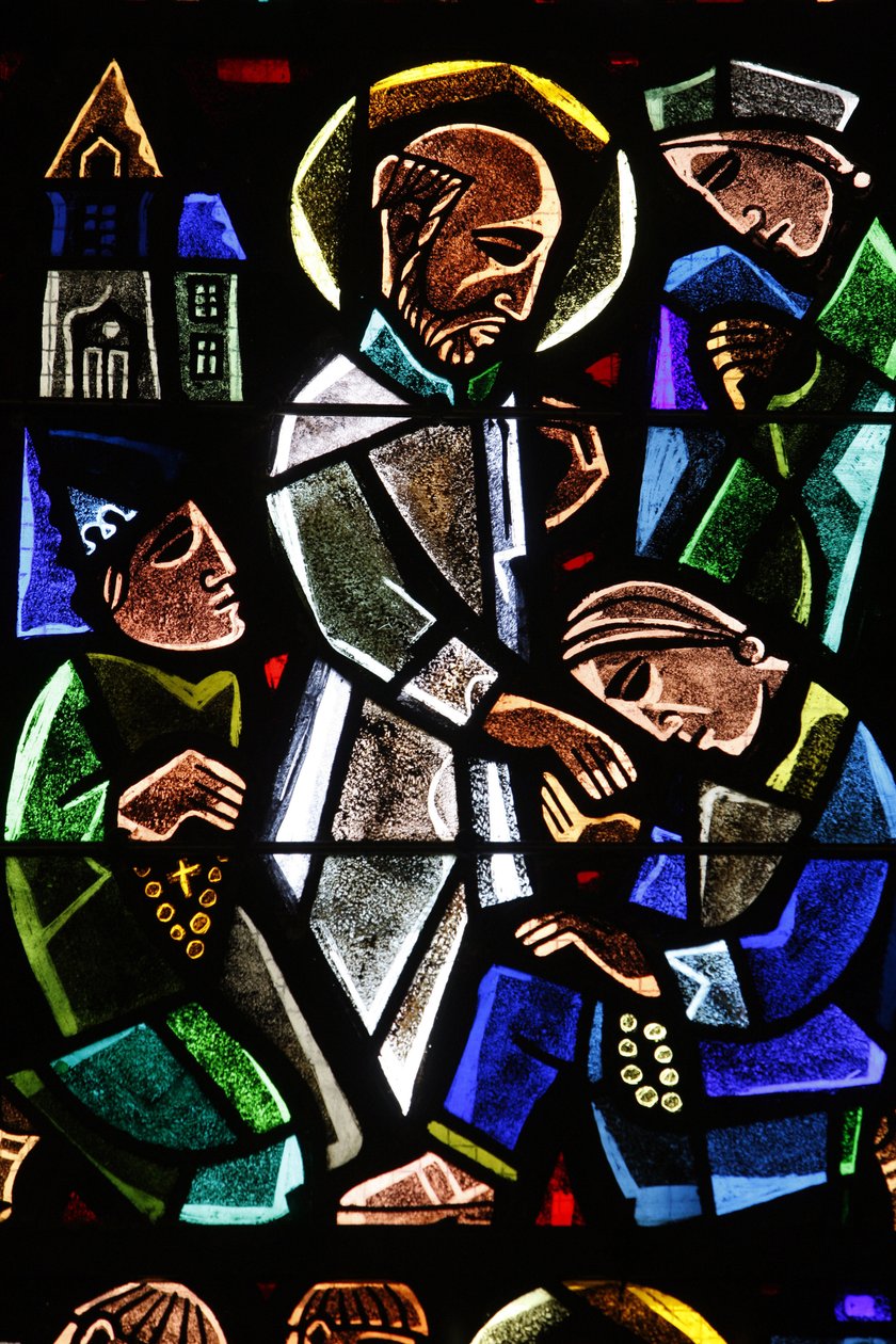 Cathédrale Saint-Corentin, Quimper Vitrail : Saint Paul, Quimper, France - Unbekannt