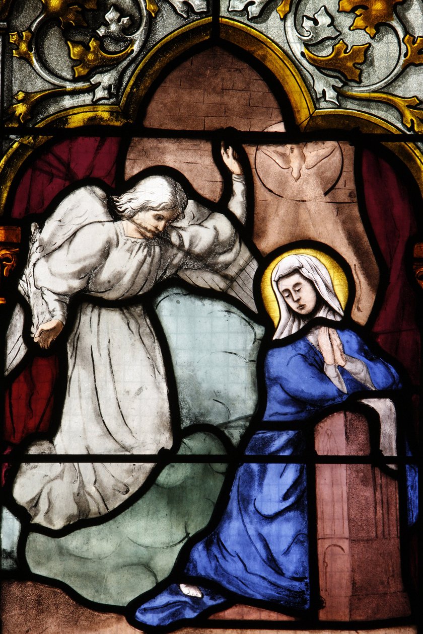 Cathédrale Saint-Corentin, Quimper. Vitrail : l