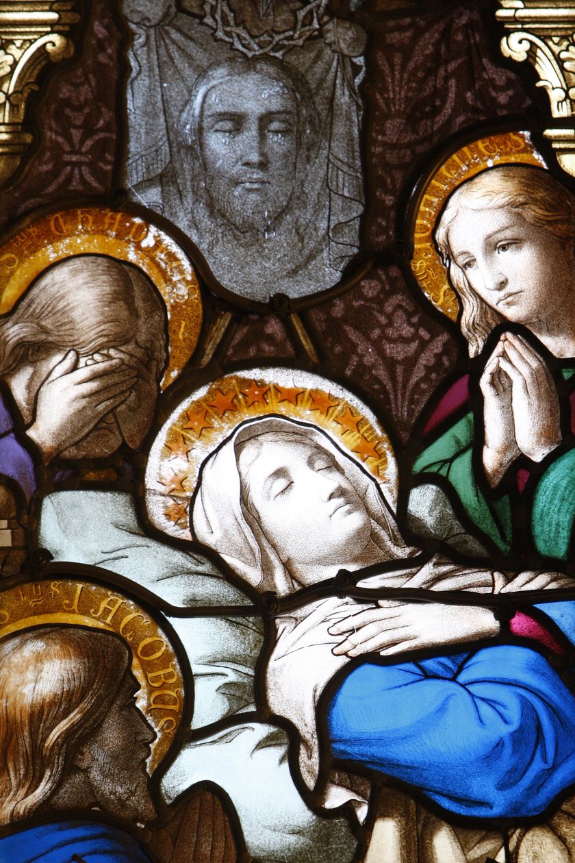 Cathédrale Saint-Corentin, Quimper. Vitrail : la Dormition, Quimper, France - Unbekannt